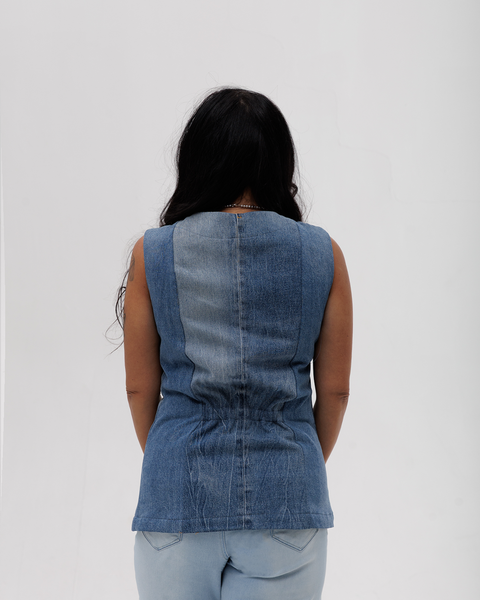 Recycled denim jacket