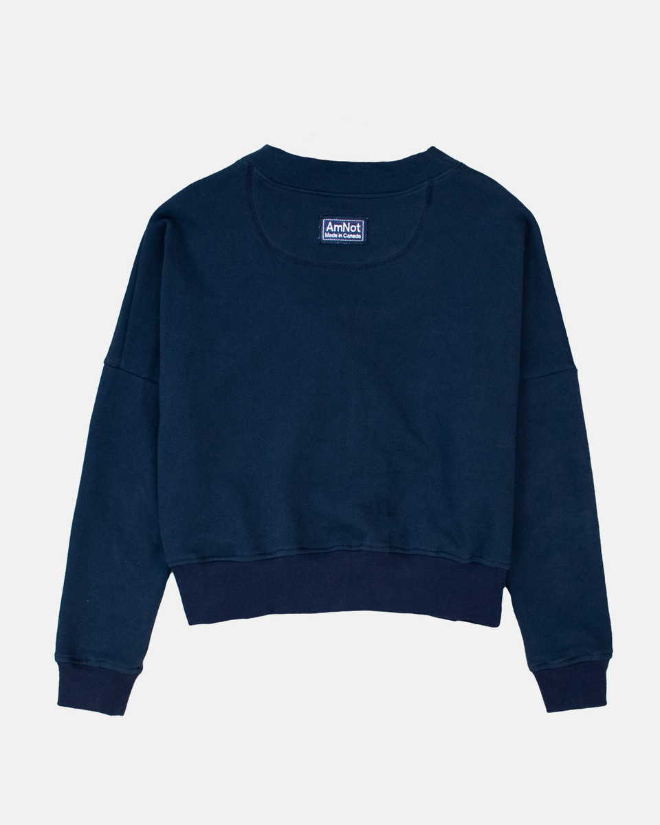 Organic cotton cropped cardigan – amnotboutique