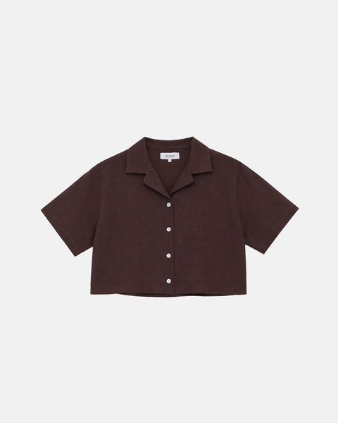 Oversized cropped shirt