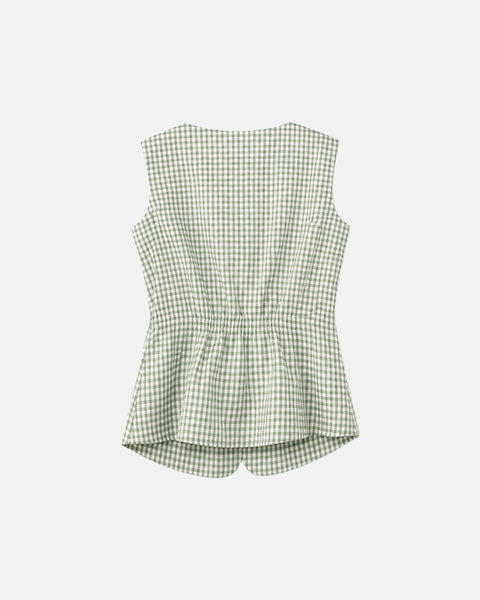 Organic Cotton Gingham Vest