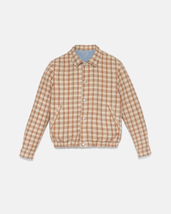 Blouson style aviateur en denim réversible