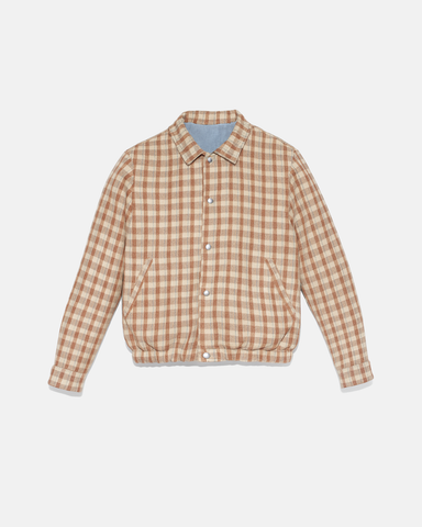 Aviator style jacket - Reversible denim