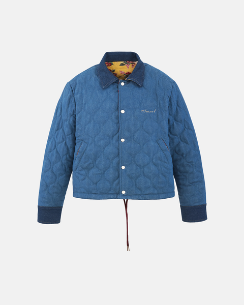 Reversible cropped jacket - floral corduroy S