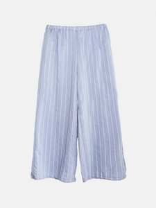 Pantalon évasé ligné fluide