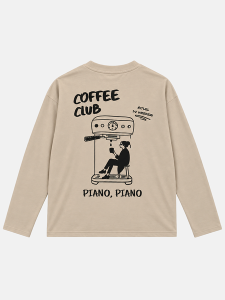 Chandail manche longue ample - Coffee club
