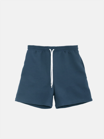 Waffle cotton shorts