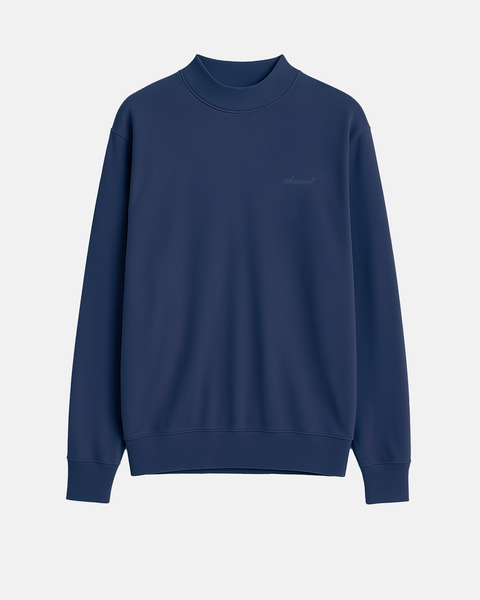 Sweat col haut en molleton bambou