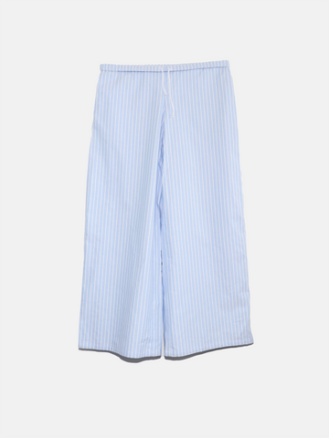 Flared cotton lined pants