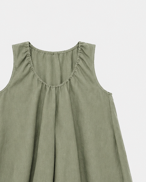 Robe ample effet lin