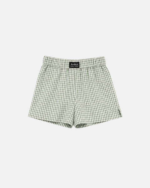 short boxer Gingham de coton bio