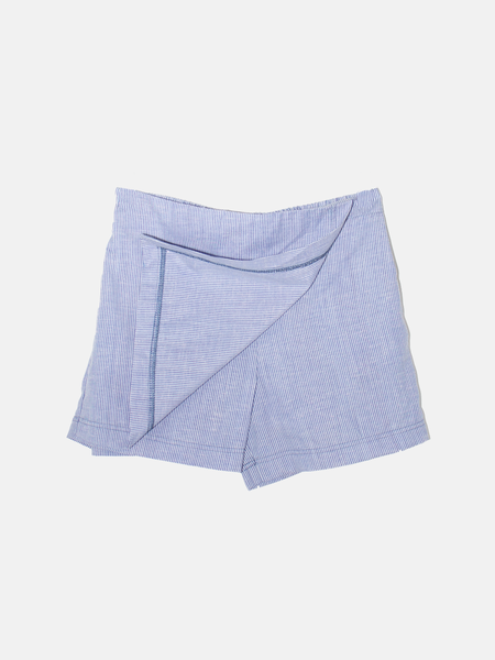 Lined chambray skort