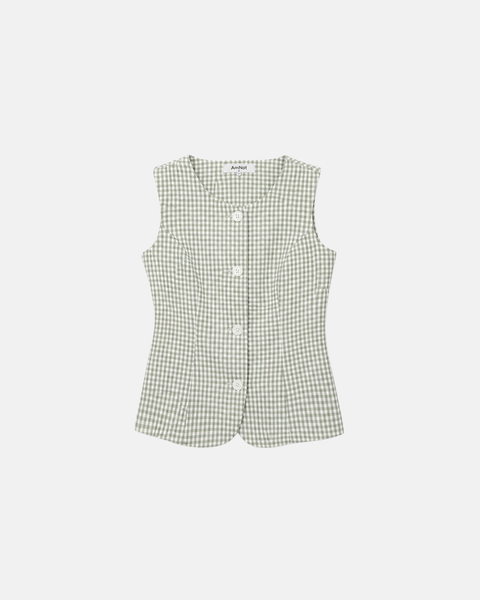 Organic Cotton Gingham Vest