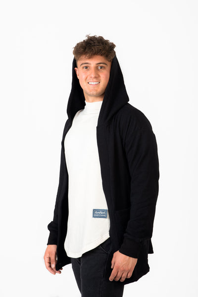 Oversized coat with hood