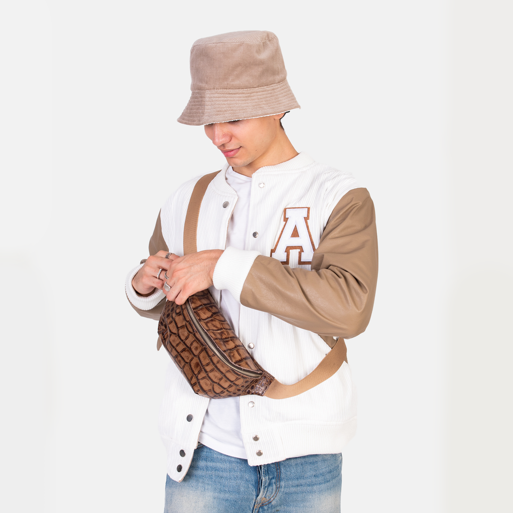 Belt bag brown leather clearance