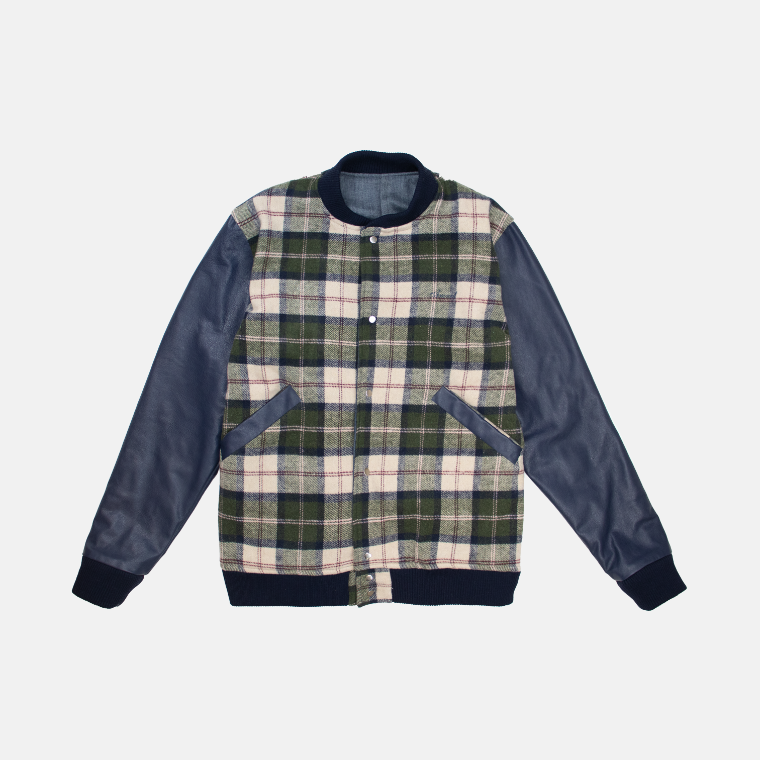 Blouson Varsity - Écossais réversible